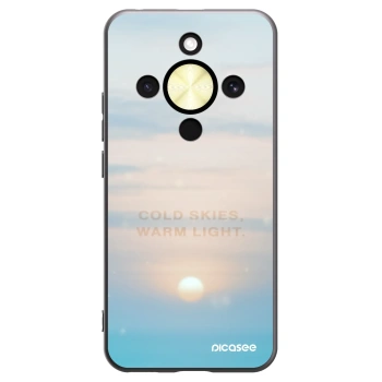 Picasee silikonowe czarne etui na Honor Magic8 Lite 5G - COLD SKIES