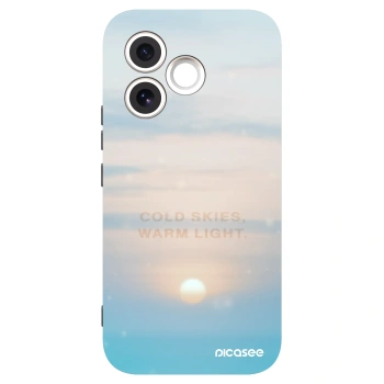 Picasee silikonowe czarne etui na Honor 600 Lite - COLD SKIES