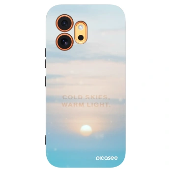 Picasee silikonowe czarne etui na Honor 600 - COLD SKIES