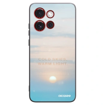 Picasee silikonowe czarne etui na Motorola Edge 60 Neo 5G - COLD SKIES