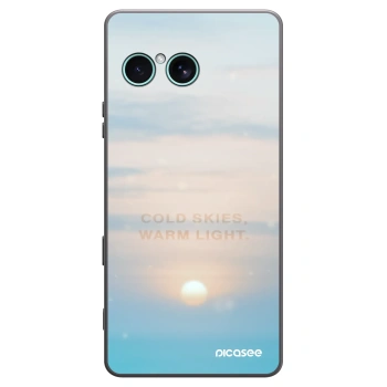 Picasee silikonowe czarne etui na Sony Xperia 10 VII - COLD SKIES