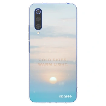 Picasee silikonowe przeźroczyste etui na Xiaomi Mi 9 SE - COLD SKIES