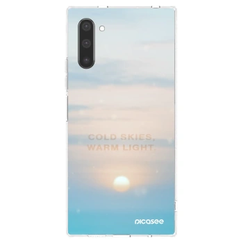 Picasee silikonowe przeźroczyste etui na Samsung Galaxy Note 10 N970F - COLD SKIES