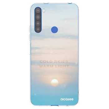Picasee silikonowe przeźroczyste etui na Xiaomi Redmi Note 8T - COLD SKIES