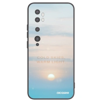 Picasee silikonowe czarne etui na Xiaomi Mi Note 10 (Pro) - COLD SKIES