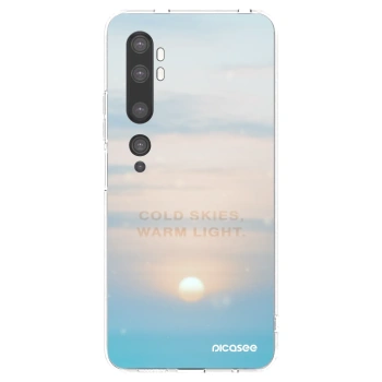 Picasee silikonowe przeźroczyste etui na Xiaomi Mi Note 10 (Pro) - COLD SKIES