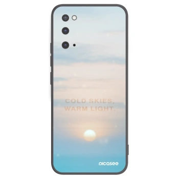 Picasee silikonowe czarne etui na Samsung Galaxy S20 G980F - COLD SKIES