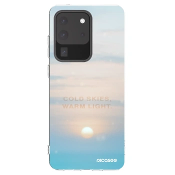 Picasee silikonowe przeźroczyste etui na Samsung Galaxy S20 Ultra 5G G988F - COLD SKIES