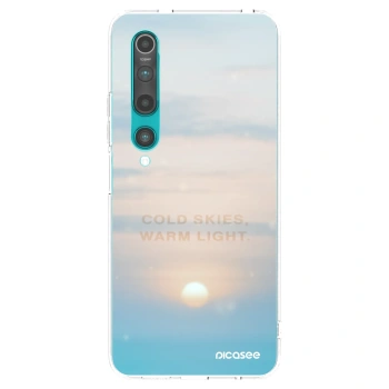 Picasee silikonowe przeźroczyste etui na Xiaomi Mi 10 - COLD SKIES