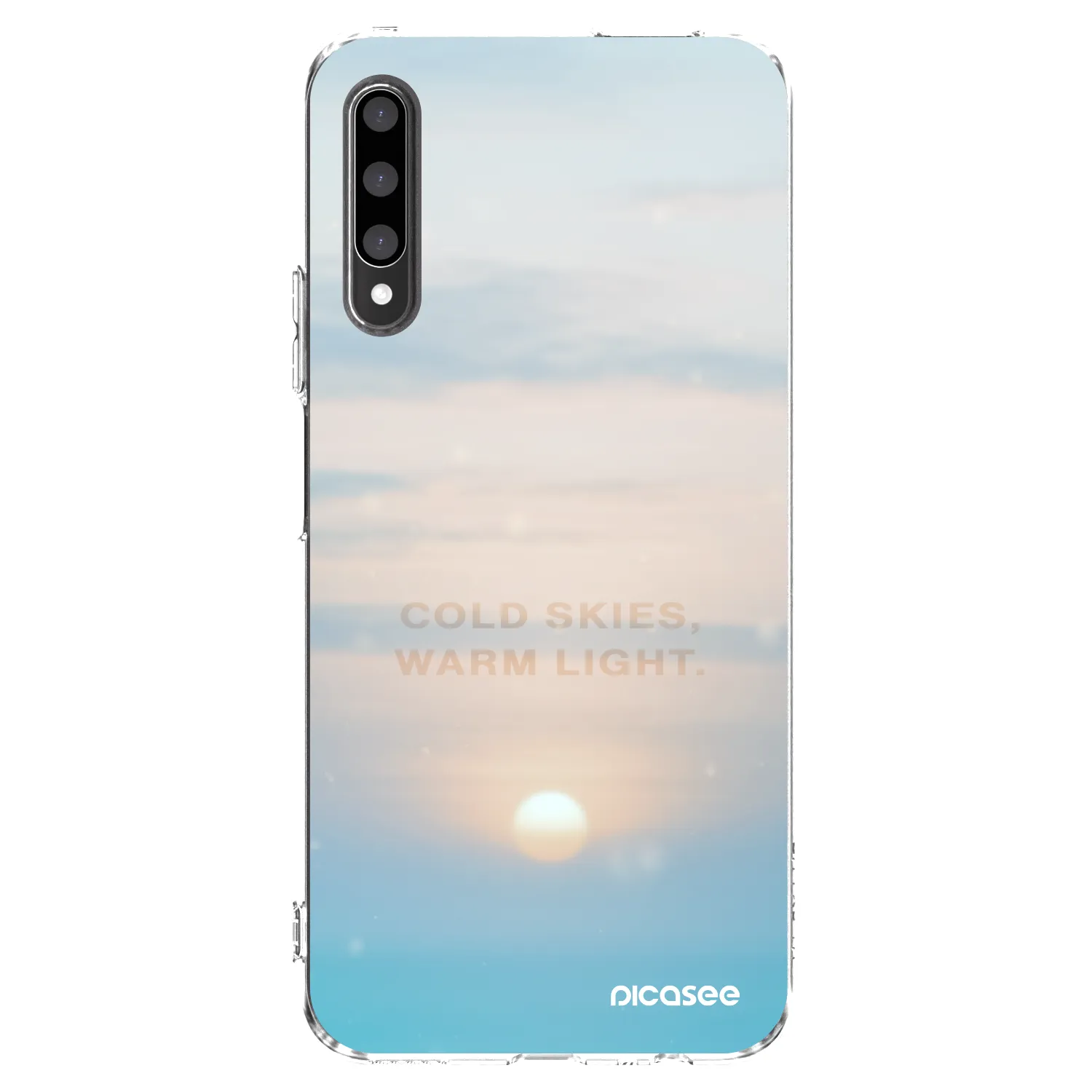 Picasee silikonowe przeźroczyste etui na Honor 9X Pro - COLD SKIES