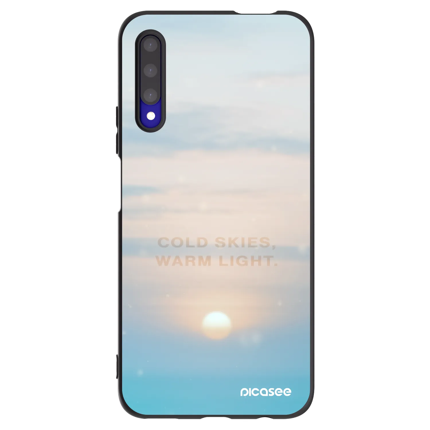 Picasee silikonowe czarne etui na Honor 9X Pro - COLD SKIES