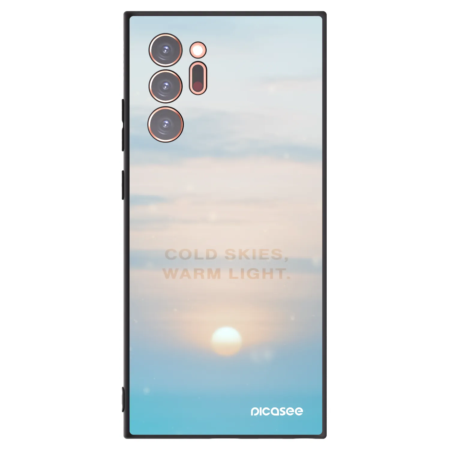 Picasee silikonowe czarne etui na Samsung Galaxy Note 20 Ultra - COLD SKIES