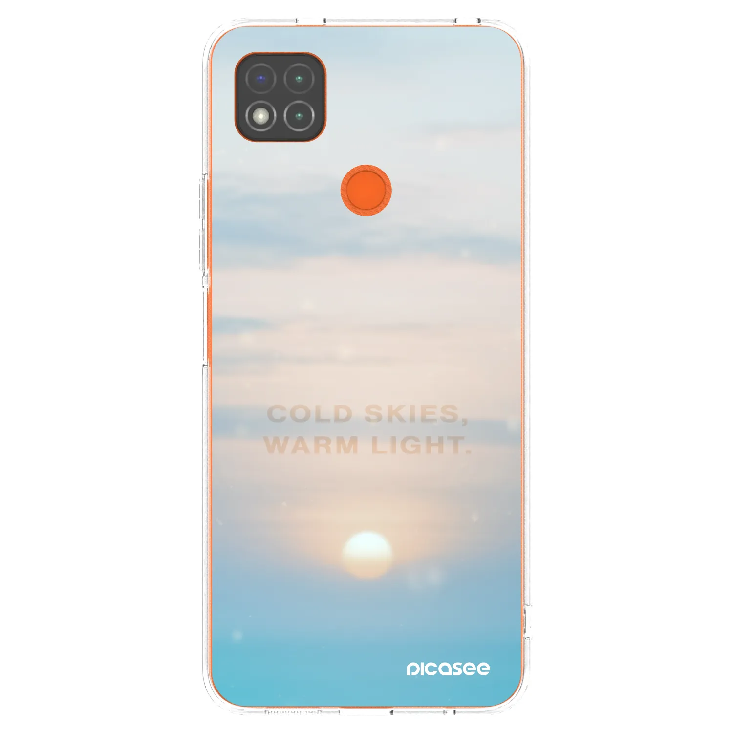 Picasee silikonowe przeźroczyste etui na Xiaomi Redmi 9C - COLD SKIES