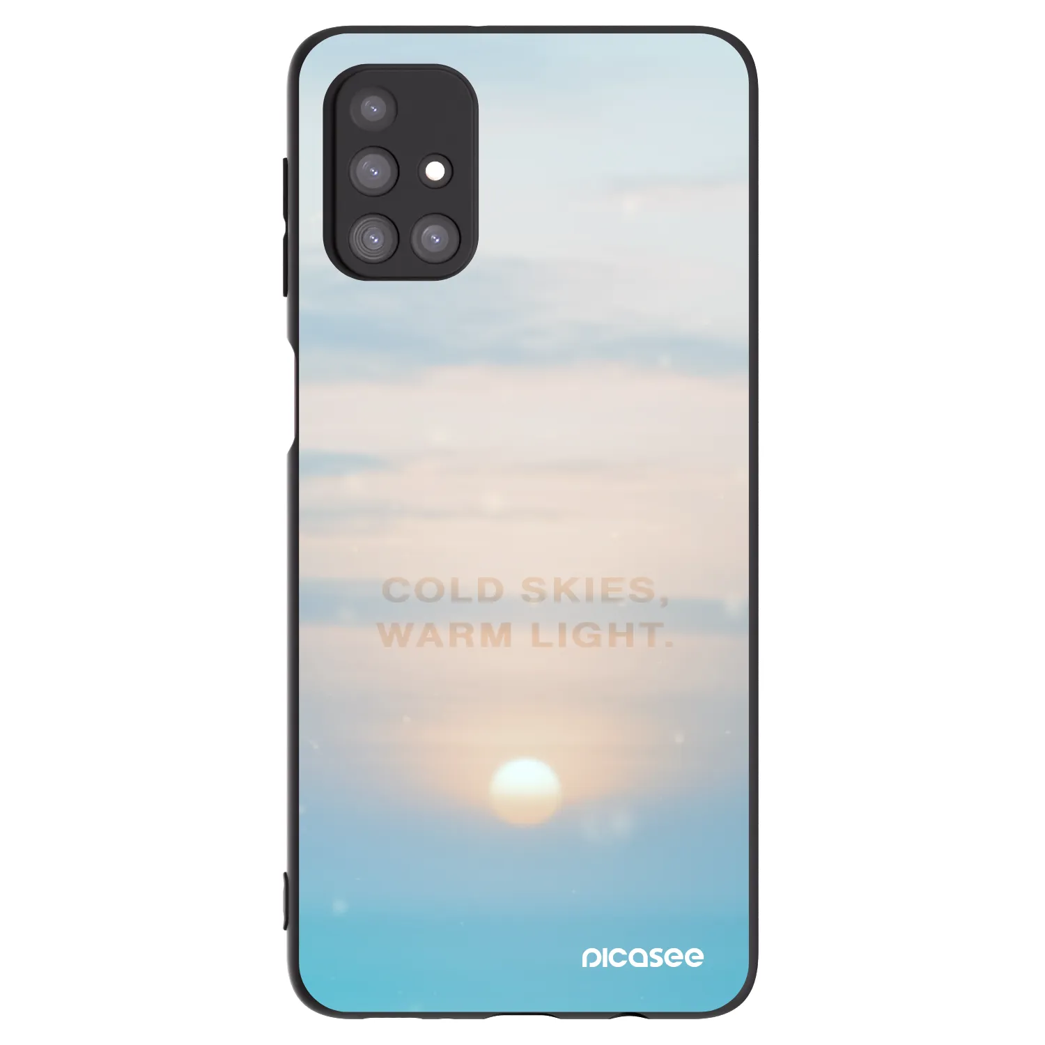 Picasee silikonowe czarne etui na Samsung Galaxy M31s - COLD SKIES