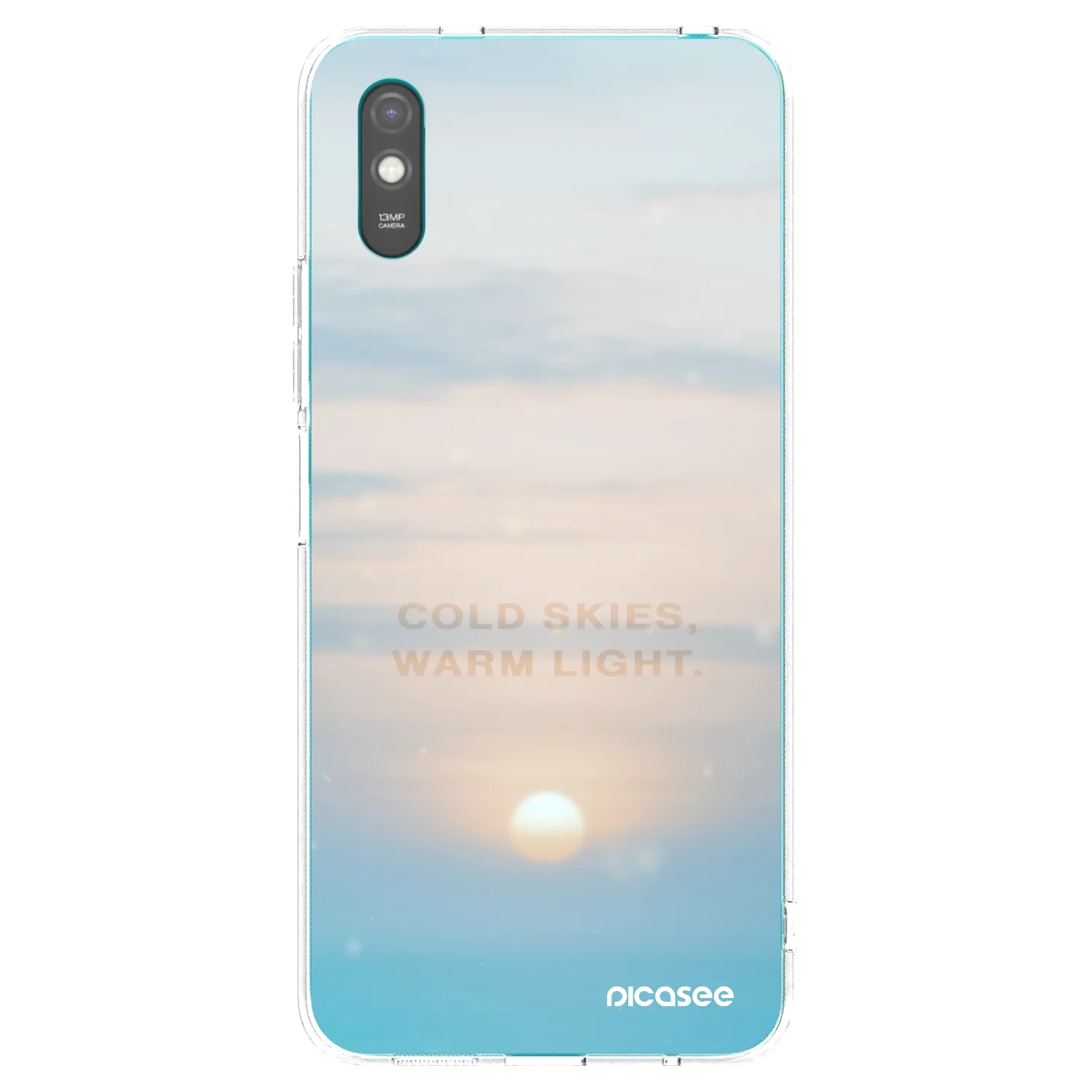 Picasee silikonowe przeźroczyste etui na Xiaomi Redmi 9A - COLD SKIES