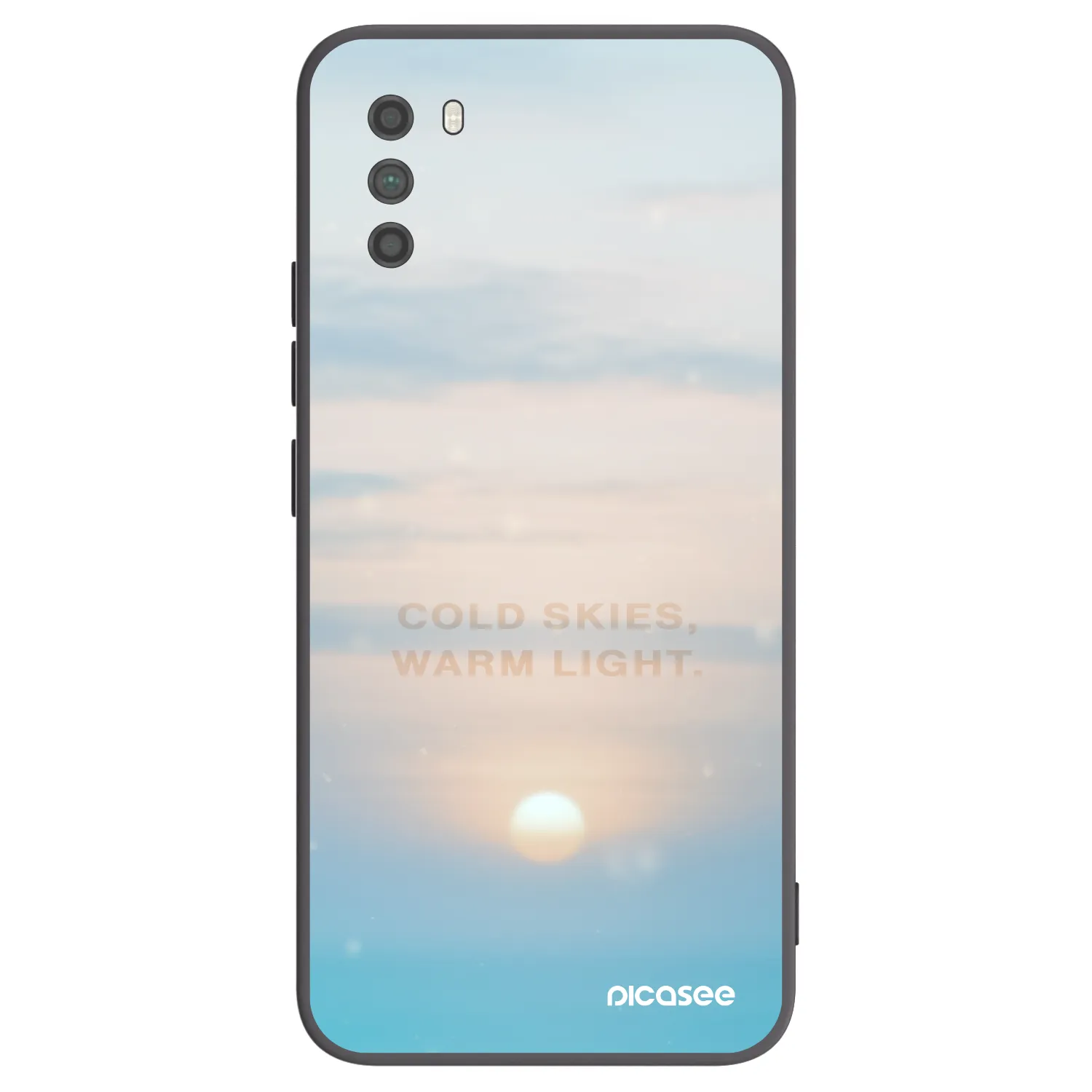 Picasee silikonowe czarne etui na Xiaomi Poco M3 - COLD SKIES