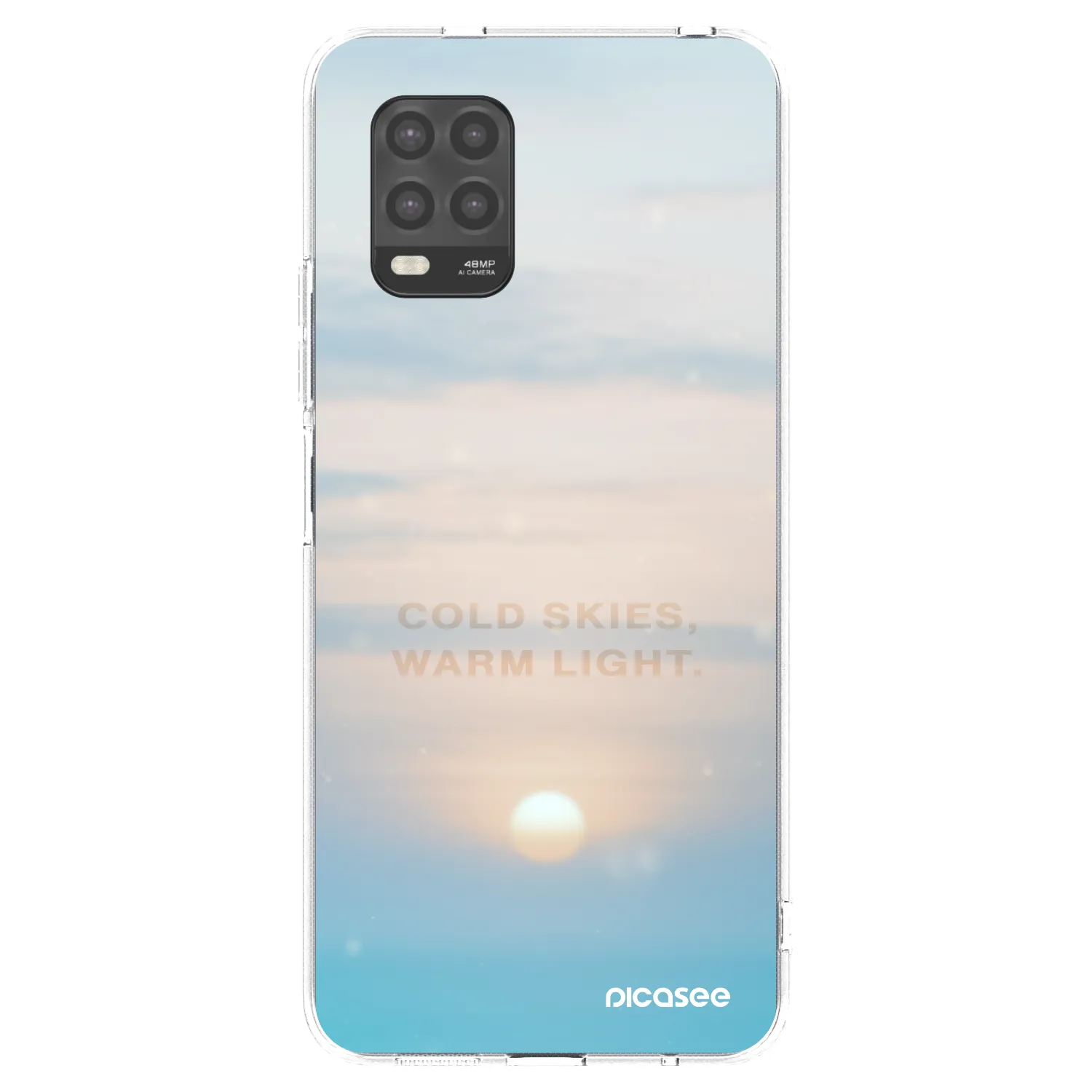 Picasee silikonowe przeźroczyste etui na Xiaomi Mi 10 Lite - COLD SKIES
