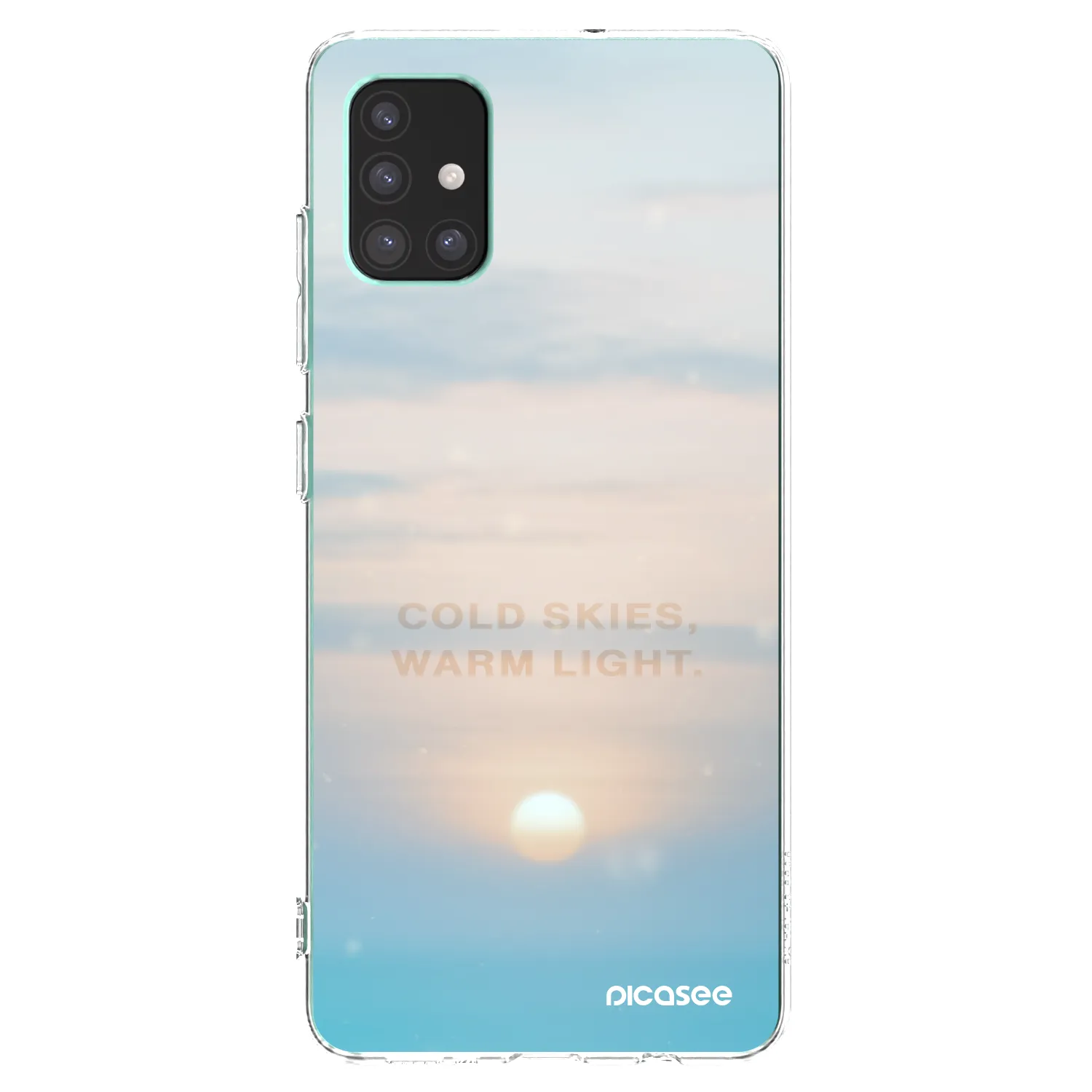 Picasee silikonowe przeźroczyste etui na Samsung Galaxy M51 M515F - COLD SKIES