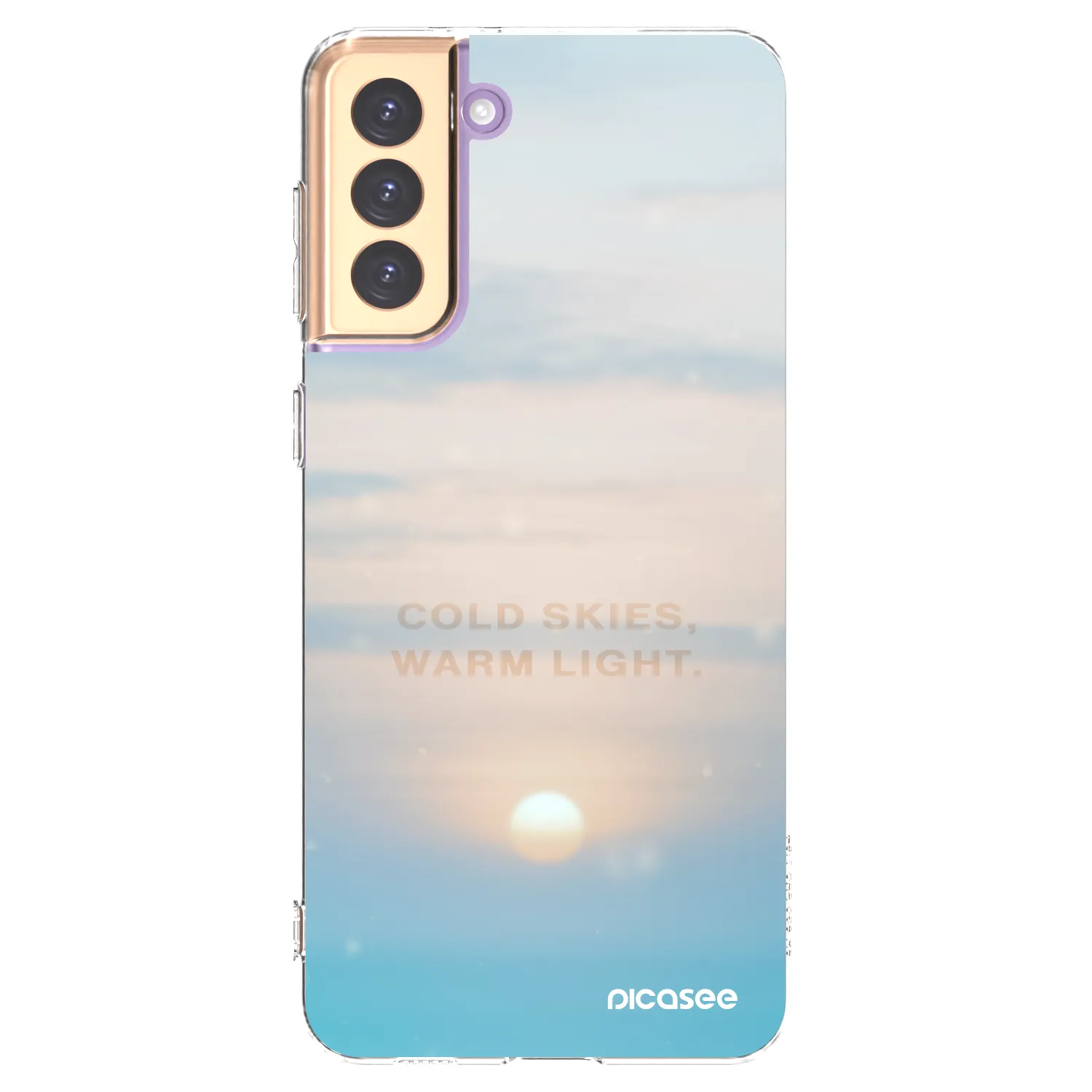 Picasee silikonowe przeźroczyste etui na Samsung Galaxy S21+ 5G G996F - COLD SKIES