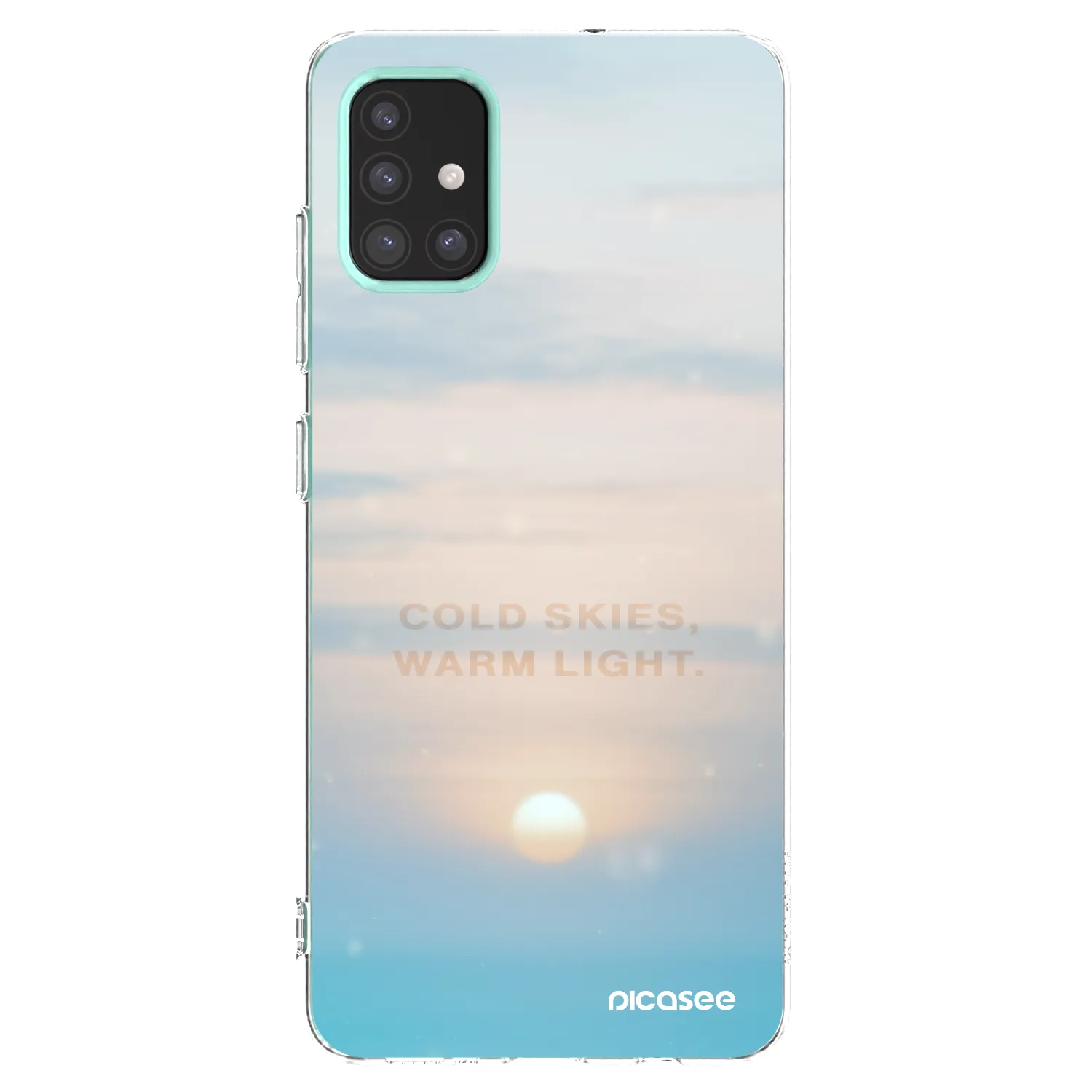 Picasee silikonowe przeźroczyste etui na Samsung Galaxy M31s - COLD SKIES