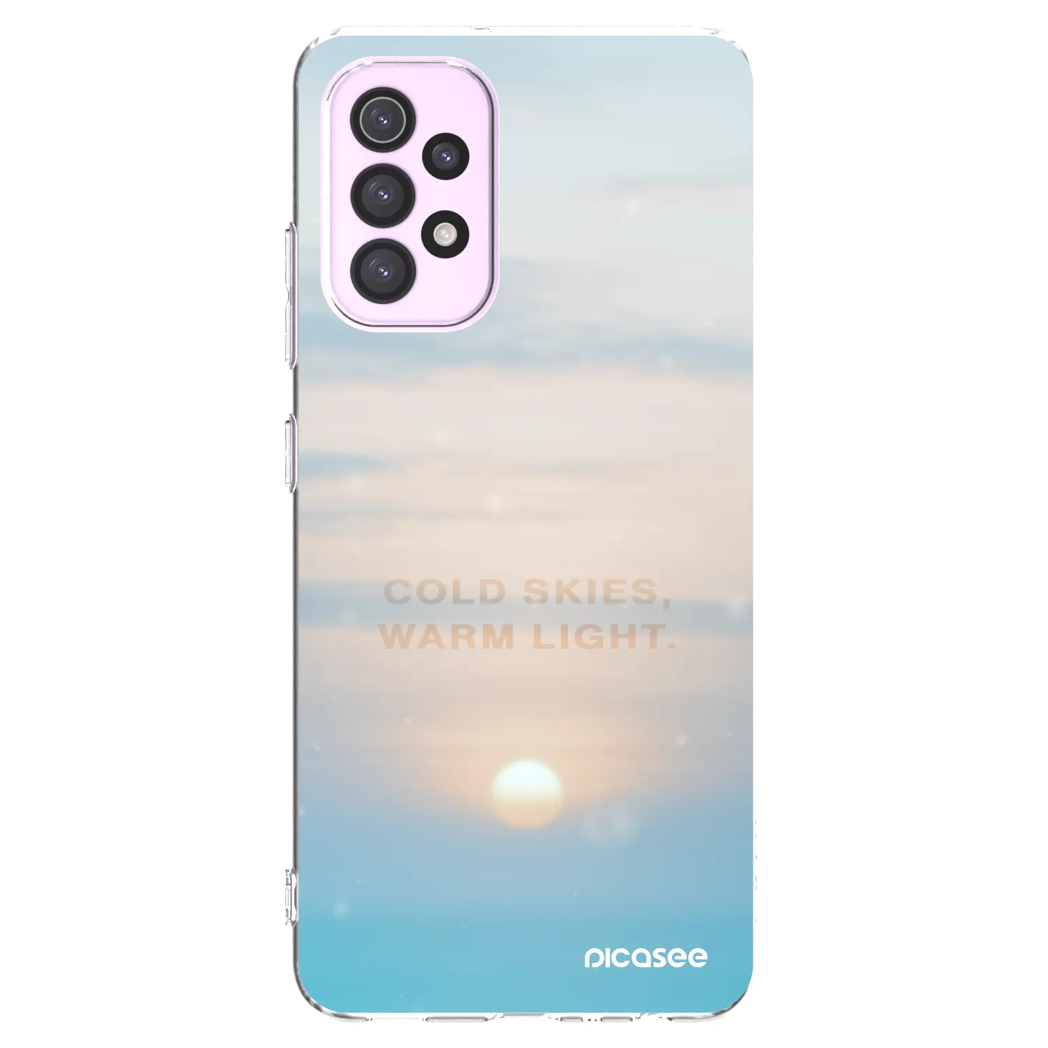 Picasee silikonowe przeźroczyste etui na Samsung Galaxy A32 5G A326B - COLD SKIES