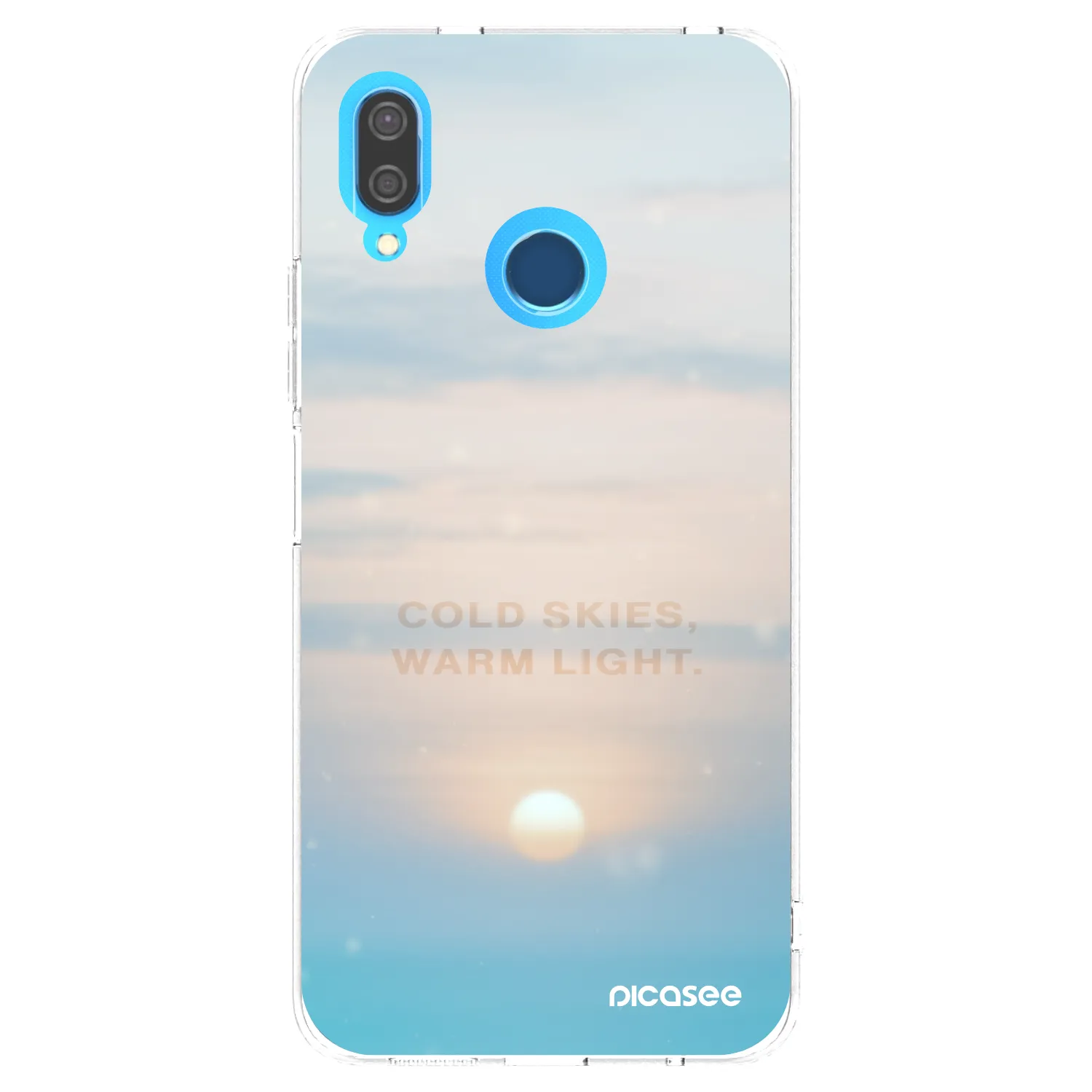 Picasee silikonowe przeźroczyste etui na Huawei P20 Lite - COLD SKIES