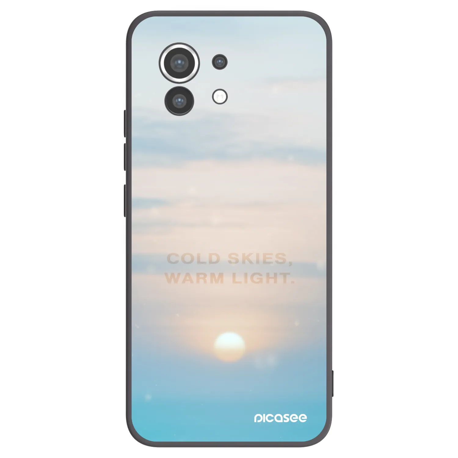 Picasee silikonowe czarne etui na Xiaomi Mi 11 - COLD SKIES