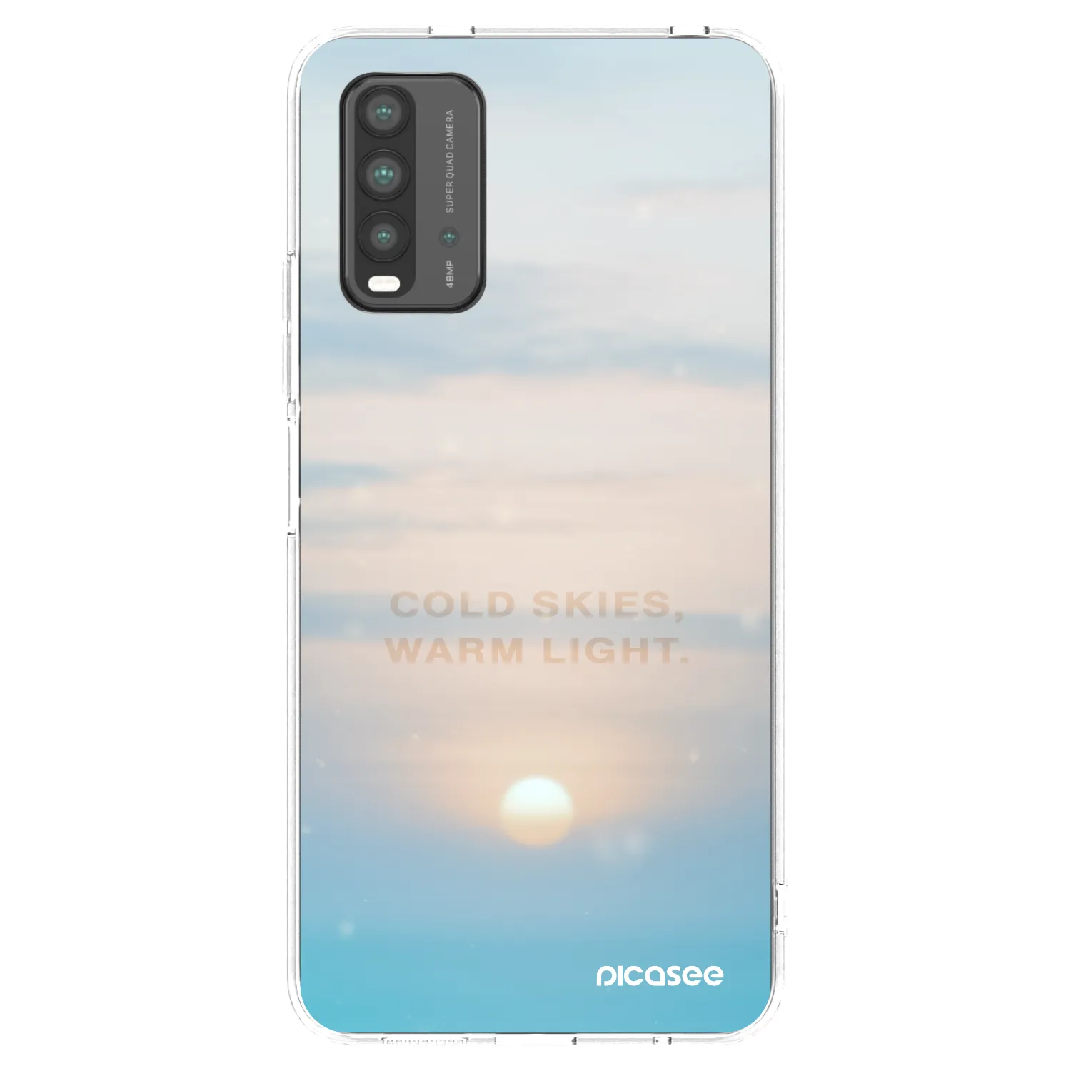 Picasee silikonowe przeźroczyste etui na Xiaomi Redmi 9T - COLD SKIES