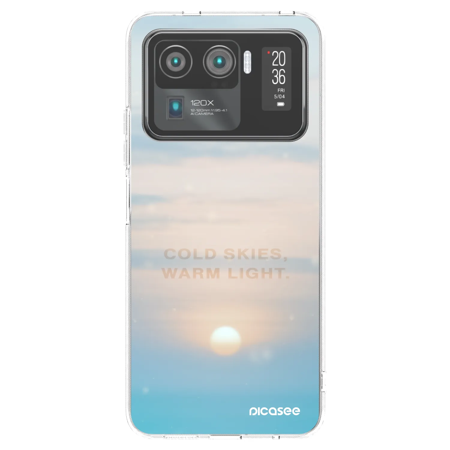 Picasee silikonowe przeźroczyste etui na Xiaomi Mi 11 Ultra - COLD SKIES