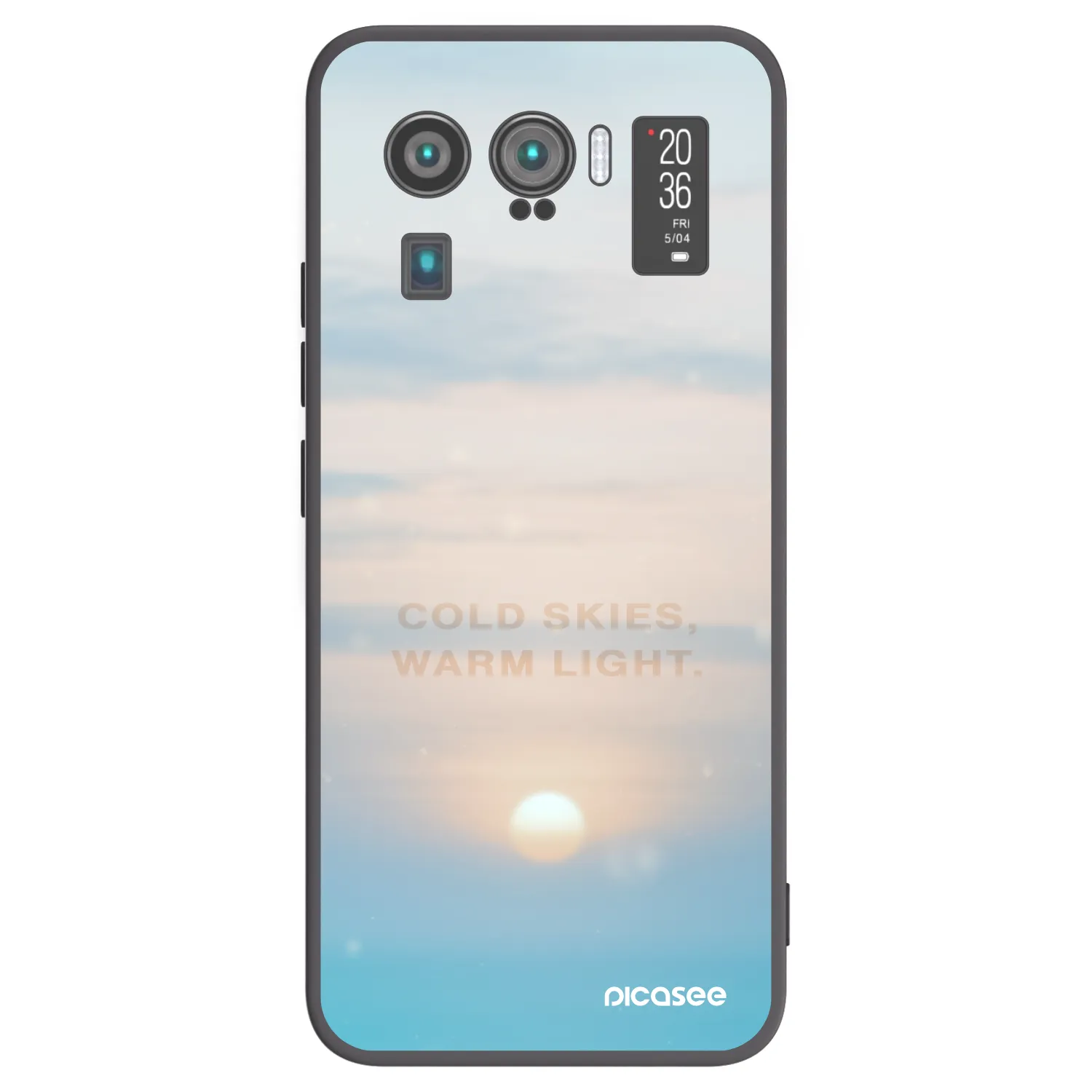 Picasee silikonowe czarne etui na Xiaomi Mi 11 Ultra - COLD SKIES