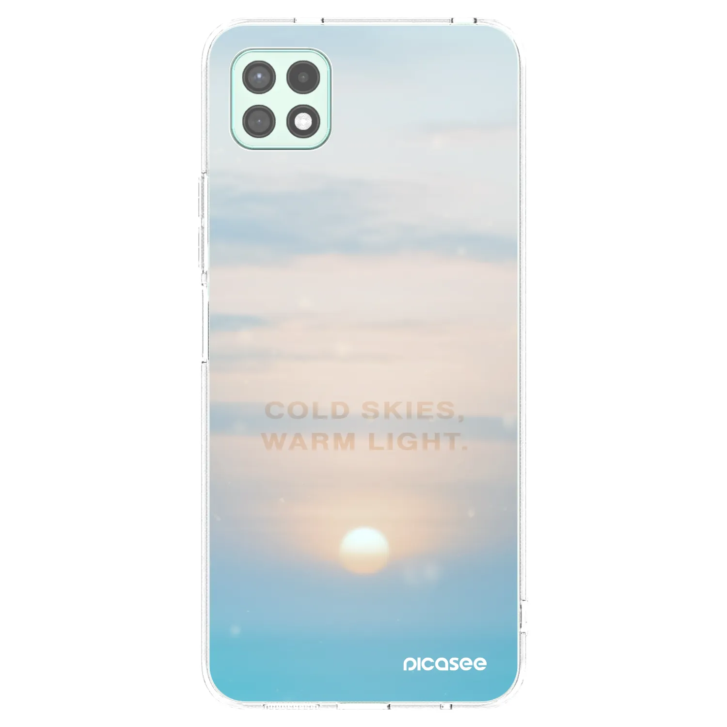 Picasee silikonowe przeźroczyste etui na Samsung Galaxy A22 A226B 5G - COLD SKIES