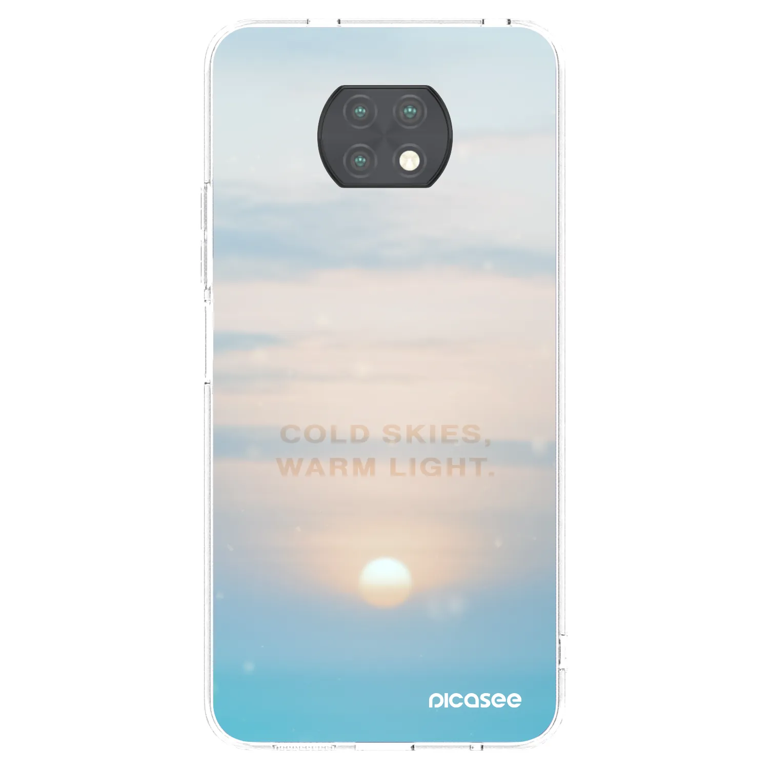 Picasee silikonowe przeźroczyste etui na Xiaomi Redmi Note 9T - COLD SKIES