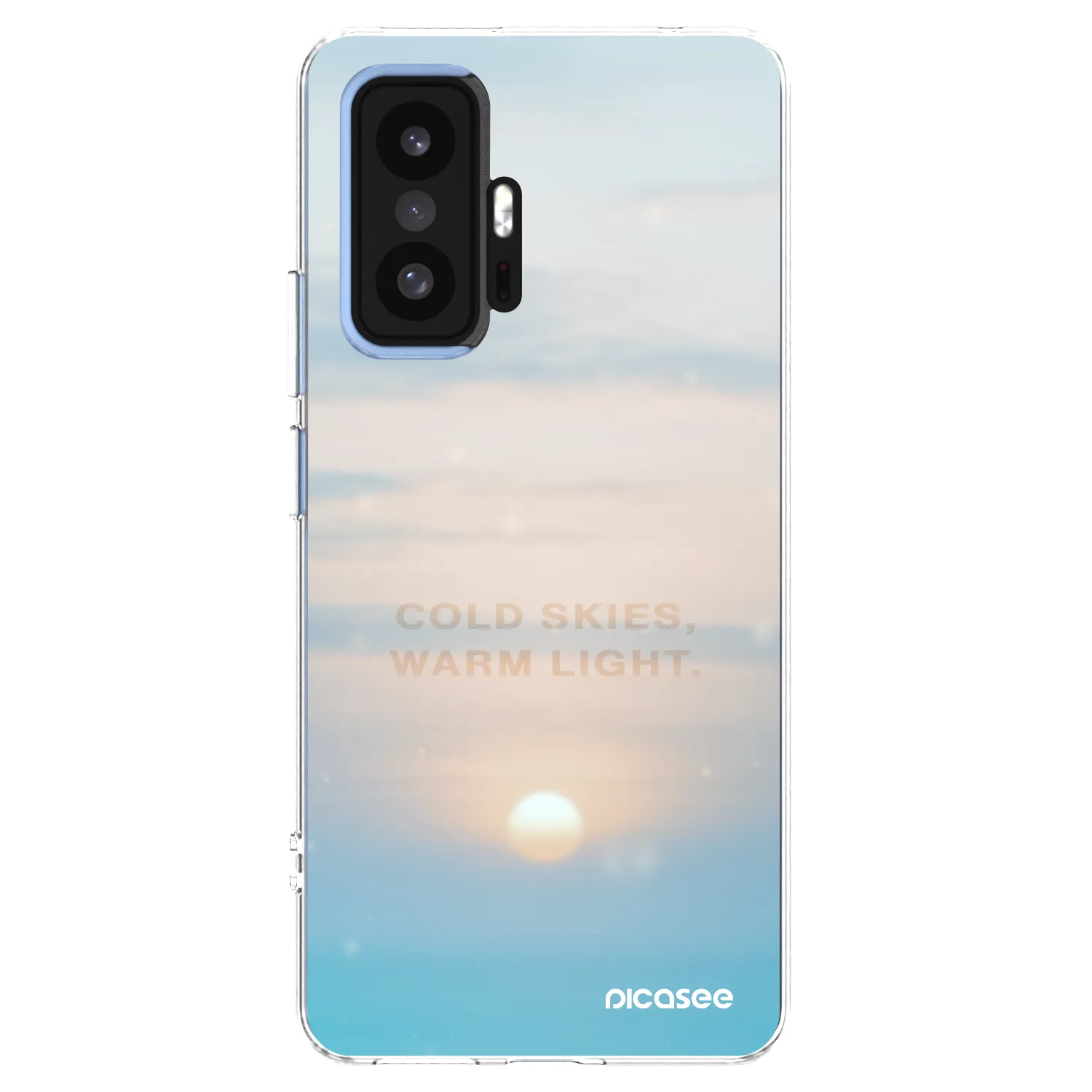 Picasee silikonowe przeźroczyste etui na Xiaomi 11T - COLD SKIES
