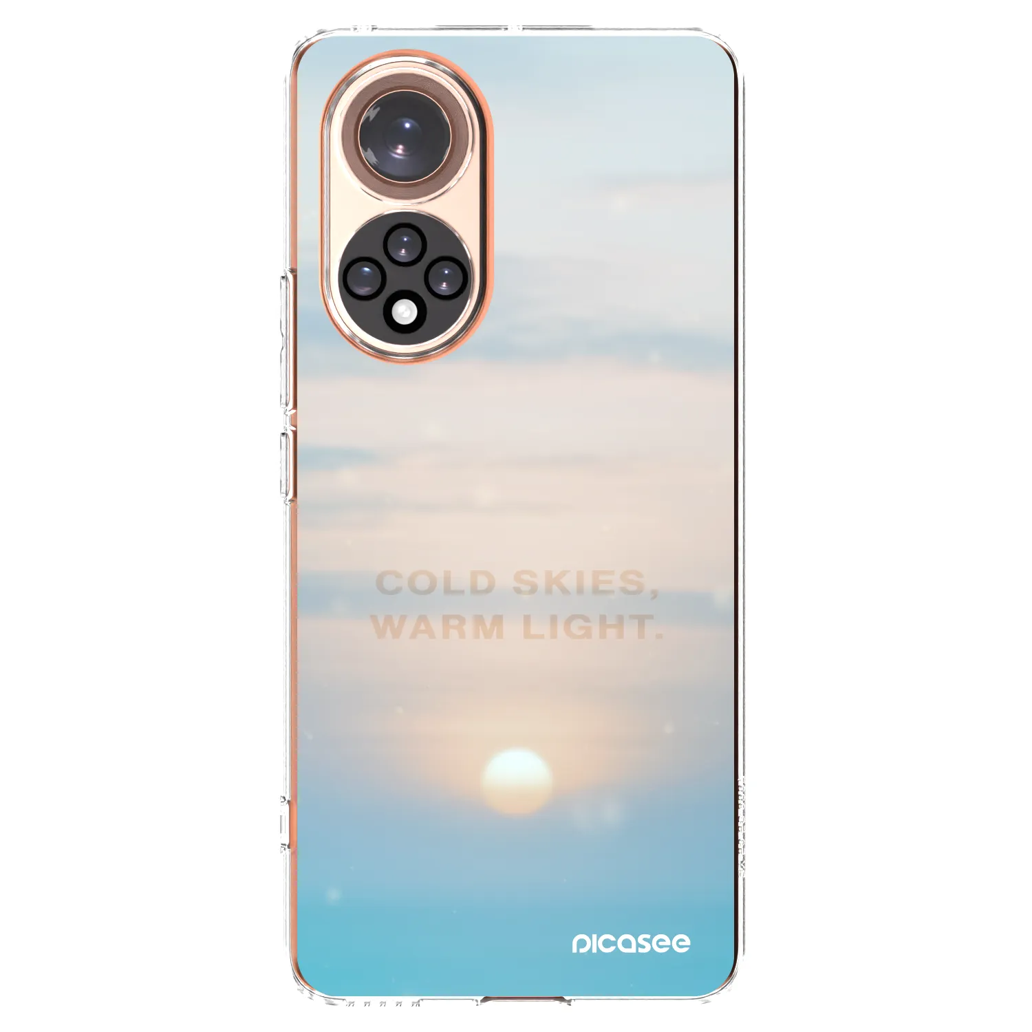 Picasee silikonowe przeźroczyste etui na Honor 50 5G - COLD SKIES
