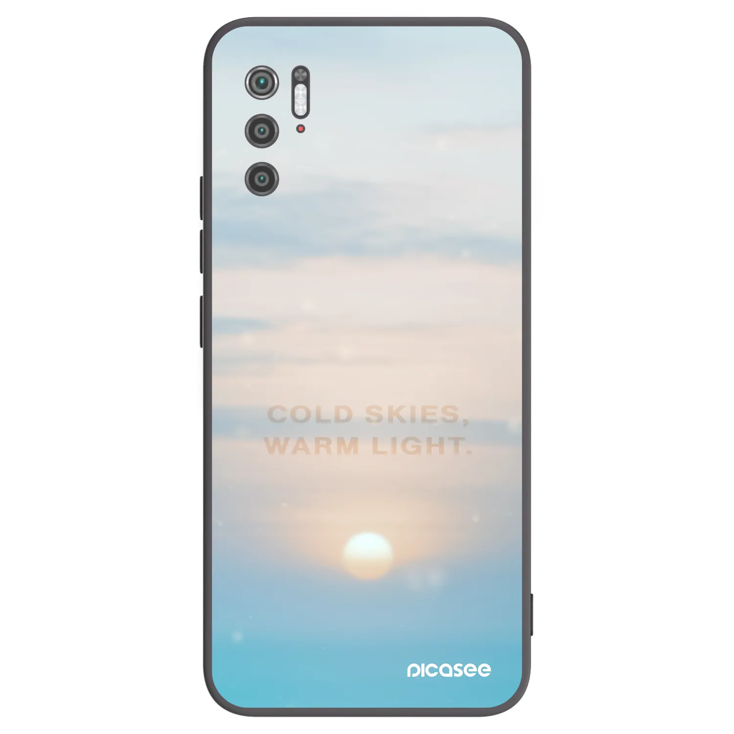 Picasee silikonowe czarne etui na Xiaomi Poco M3 Pro 5G - COLD SKIES