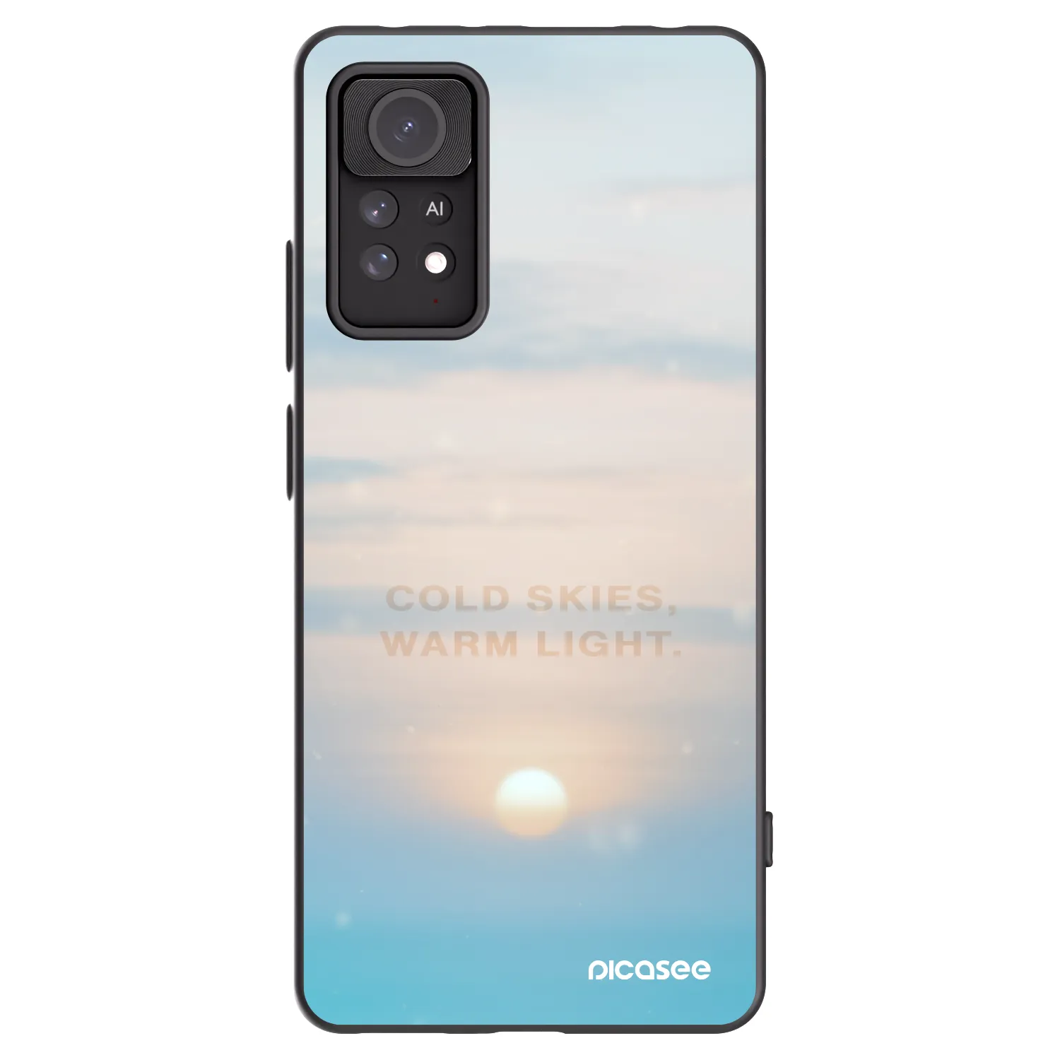 Picasee silikonowe czarne etui na Xiaomi Redmi Note 11 Pro 5G - COLD SKIES