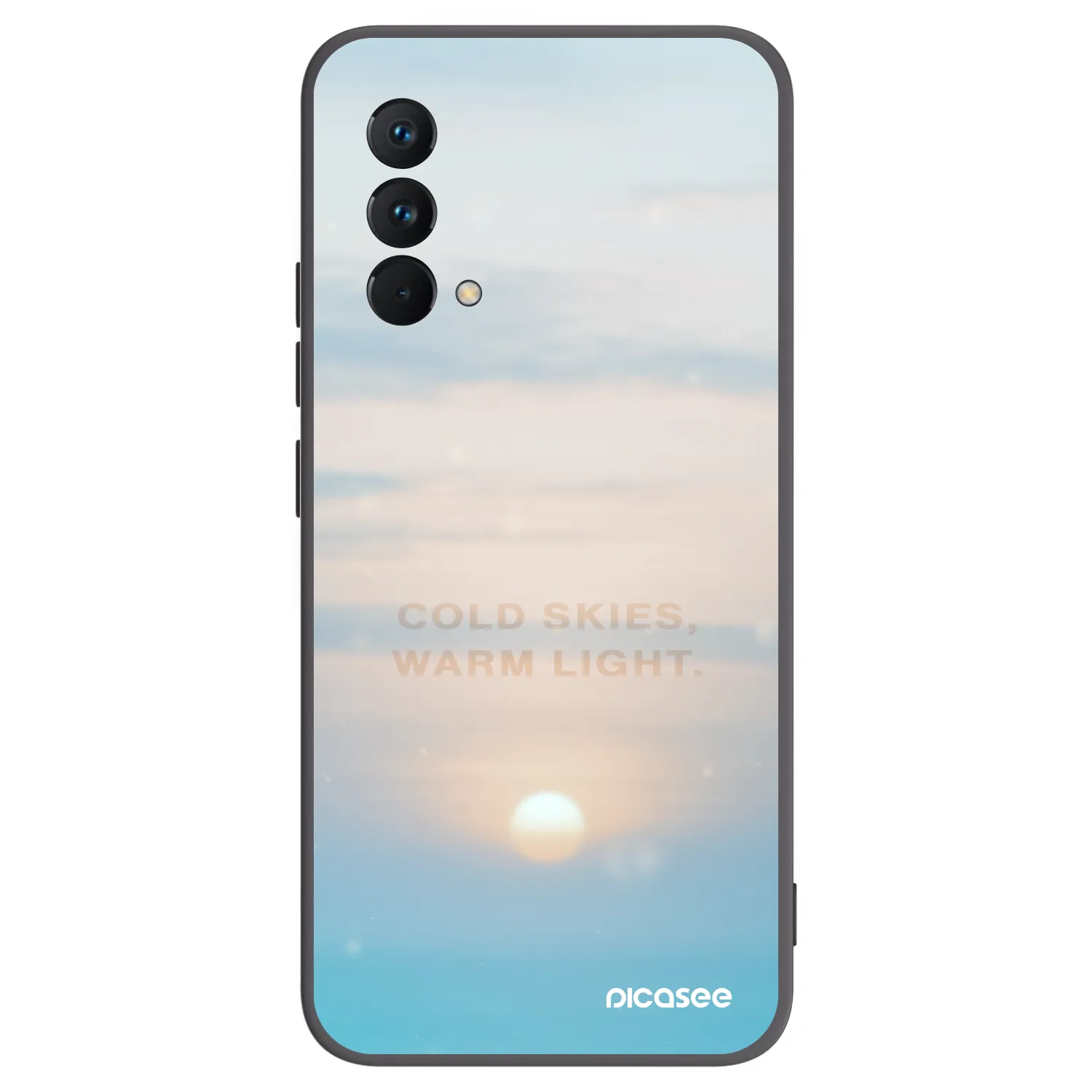 Picasee silikonowe czarne etui na Realme GT Master Edition 5G - COLD SKIES