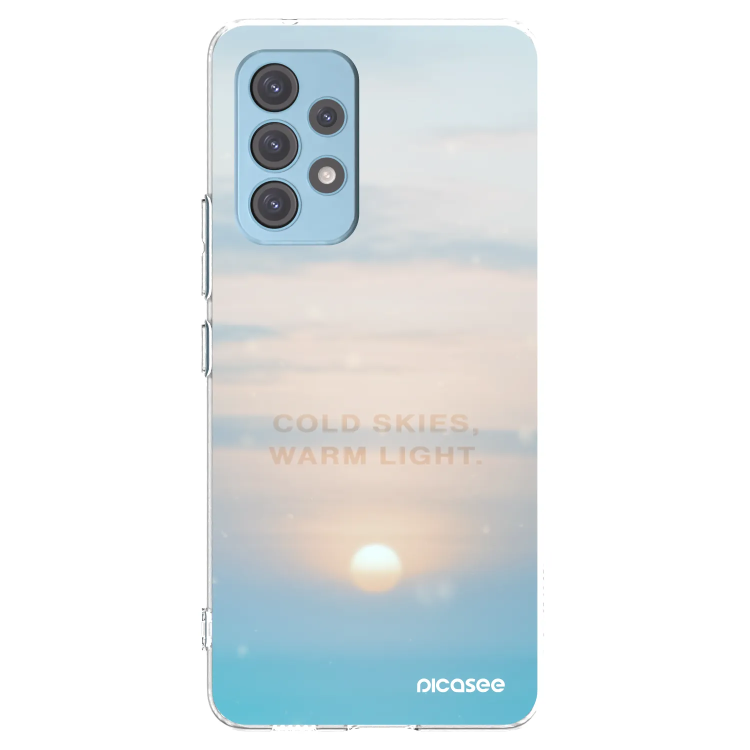 Picasee silikonowe przeźroczyste etui na Samsung Galaxy A53 5G A536 - COLD SKIES