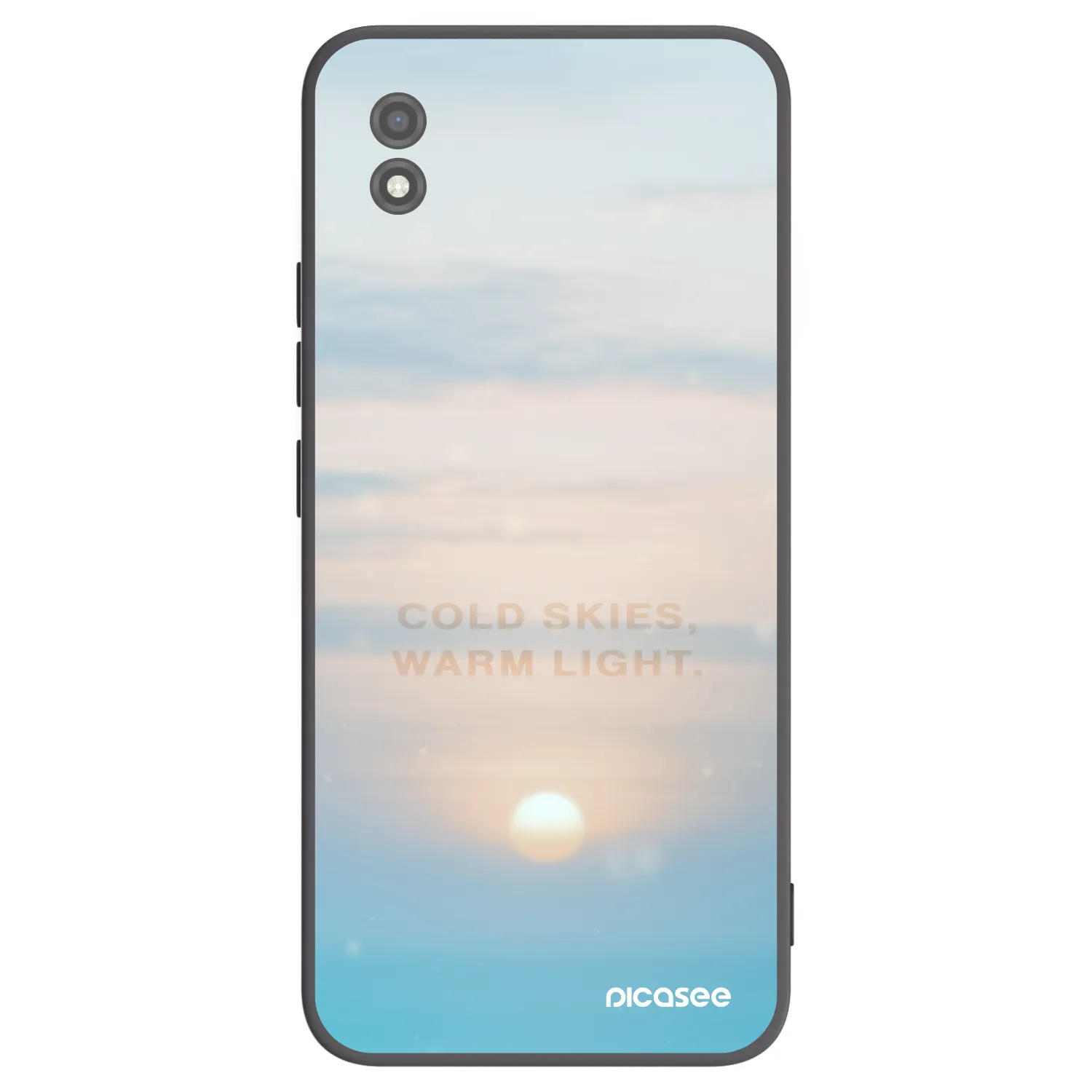 Picasee silikonowe czarne etui na Realme C11 (2021) - COLD SKIES
