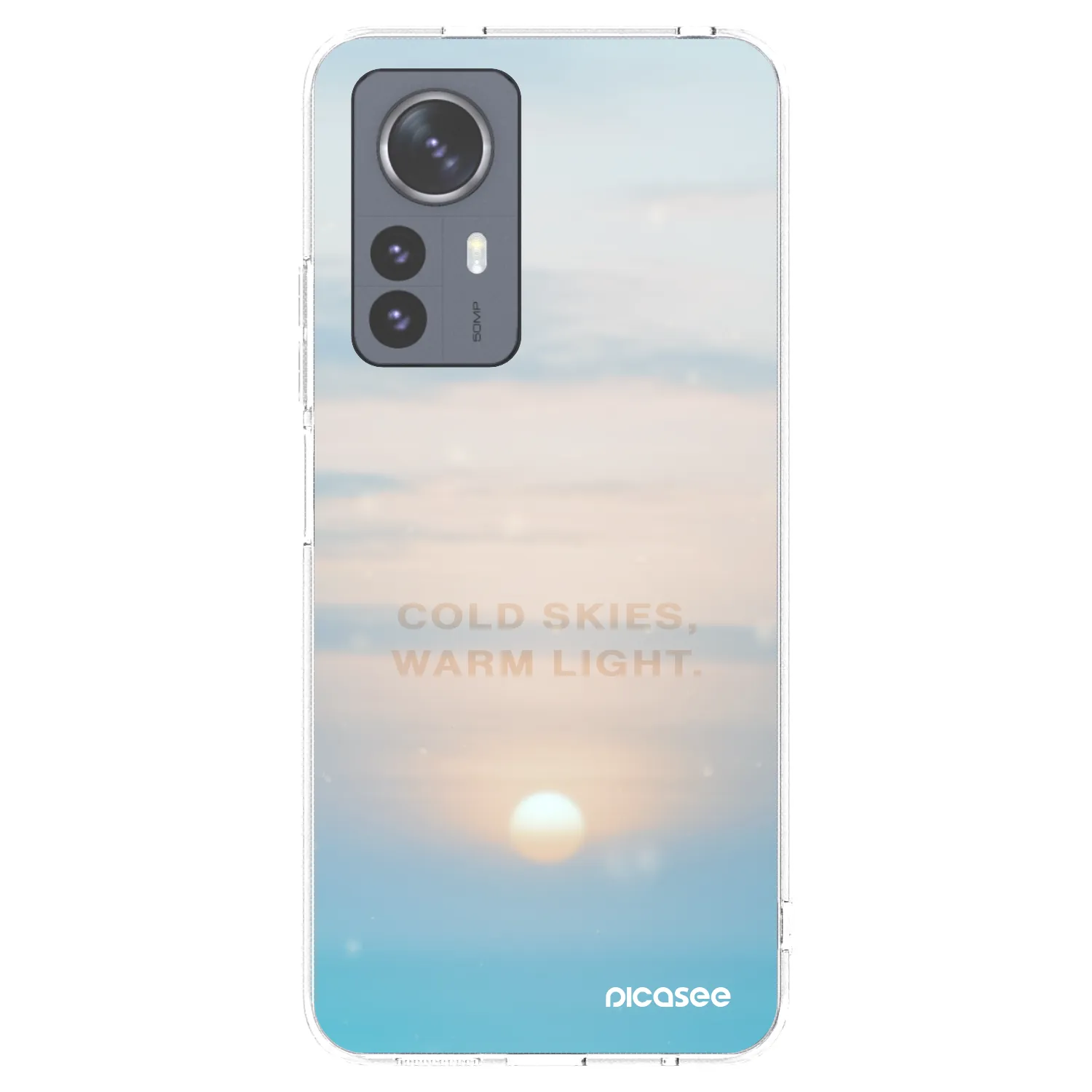 Picasee silikonowe przeźroczyste etui na Xiaomi 12 Pro - COLD SKIES