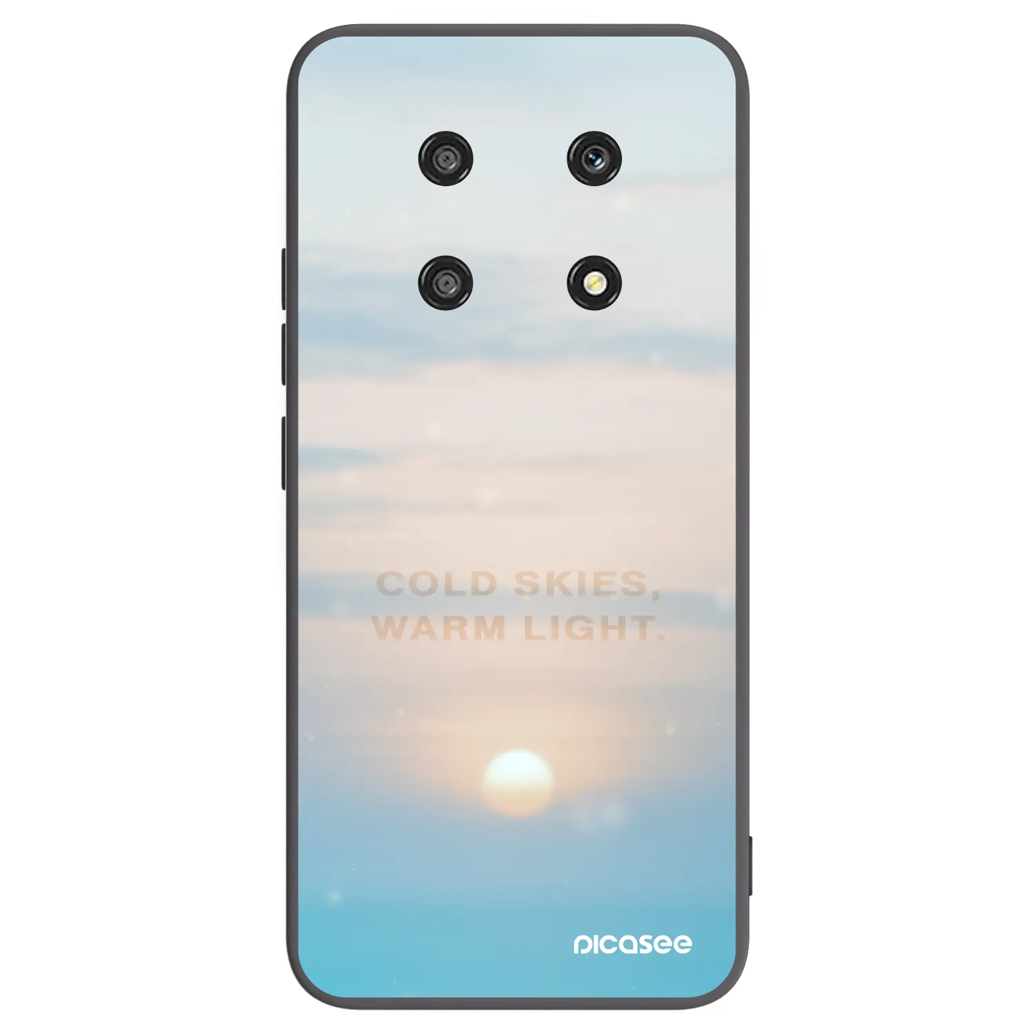 Picasee silikonowe czarne etui na Honor Magic4 Lite 5G - COLD SKIES
