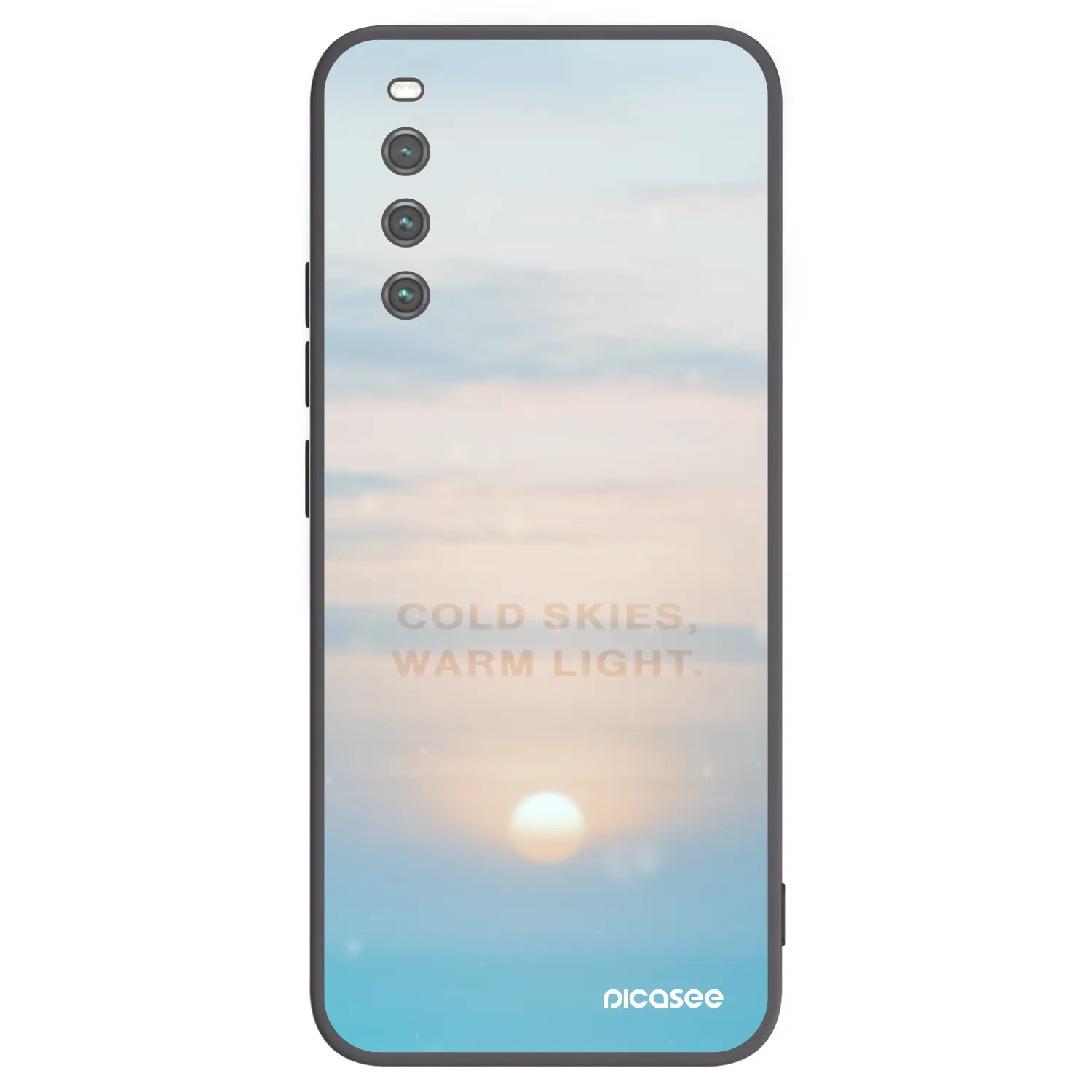 Picasee silikonowe czarne etui na Sony Xperia 10 IV 5G - COLD SKIES