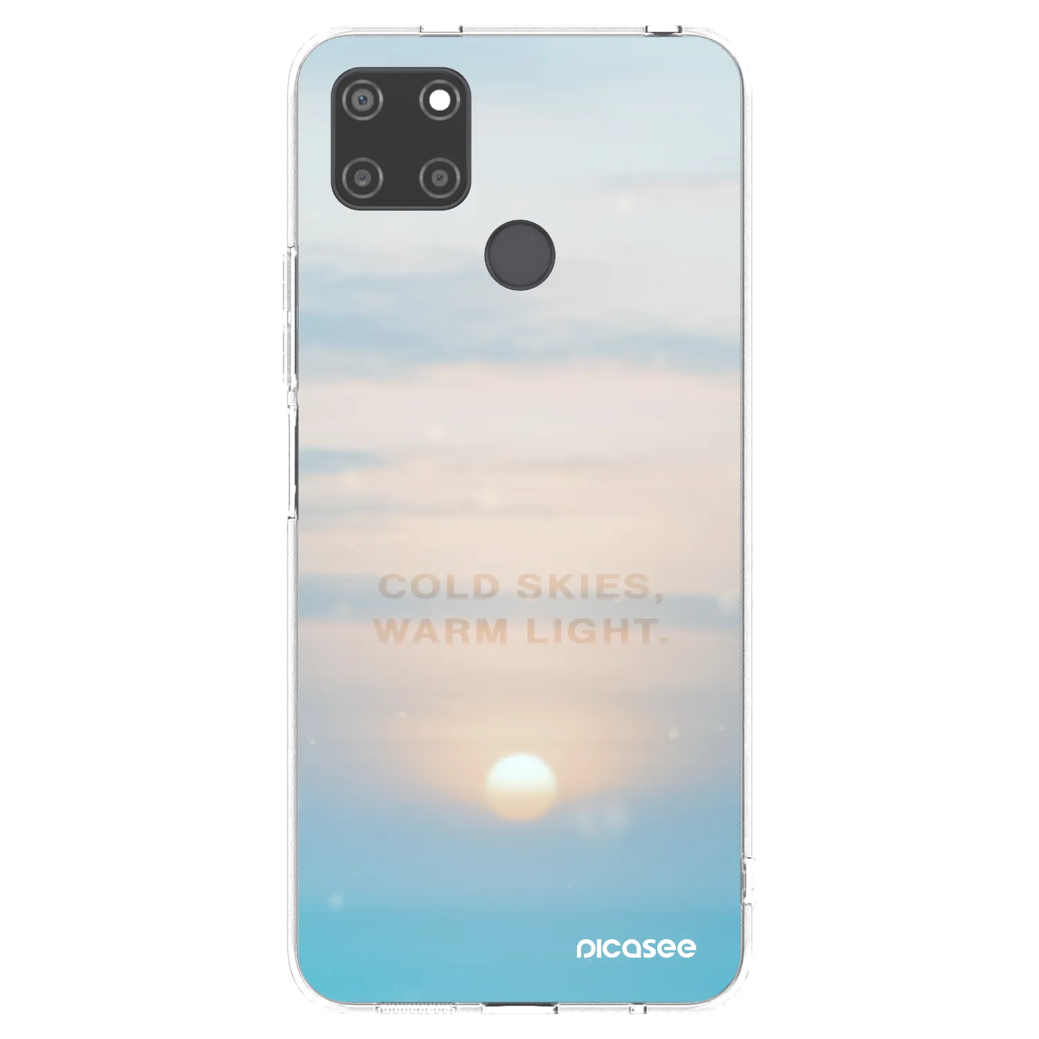Picasee silikonowe przeźroczyste etui na Realme C21Y - COLD SKIES