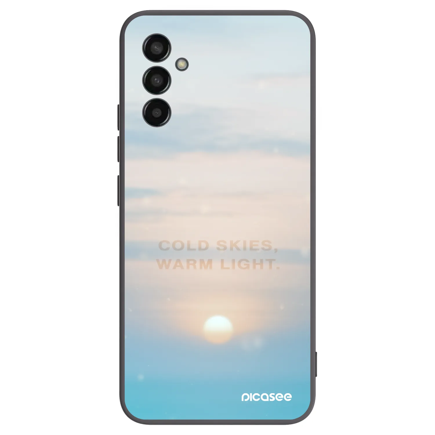Picasee silikonowe czarne etui na Samsung Galaxy M13 M135F - COLD SKIES