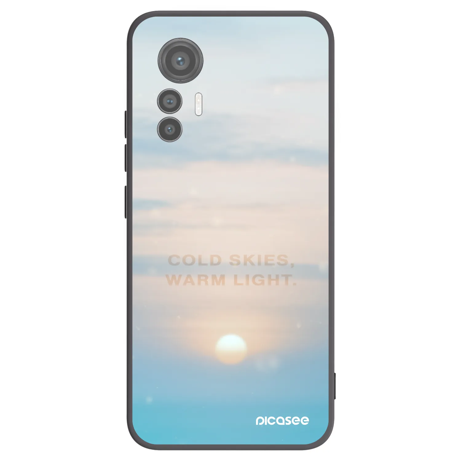 Picasee silikonowe czarne etui na Xiaomi 12 Lite - COLD SKIES