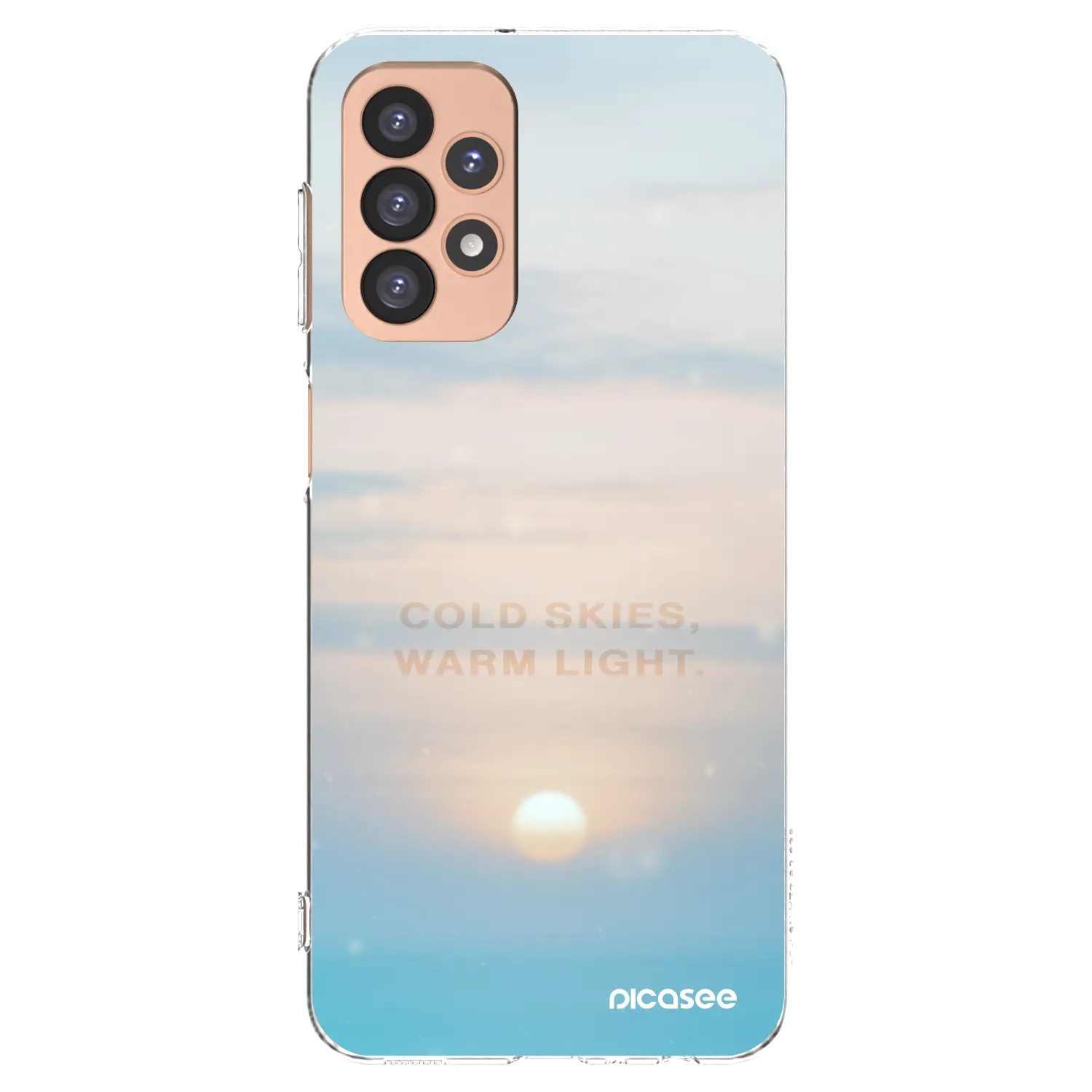 Picasee silikonowe przeźroczyste etui na Samsung Galaxy A23 A236B 5G - COLD SKIES