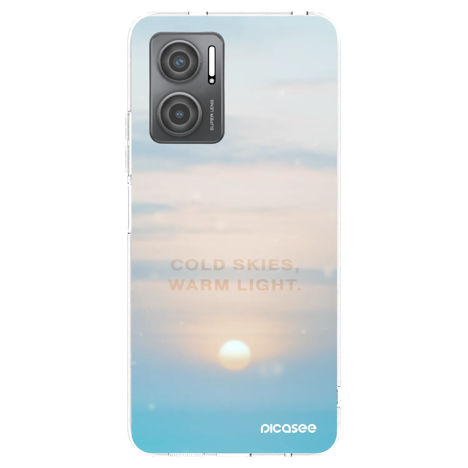 Picasee silikonowe przeźroczyste etui na Xiaomi Redmi 10 5G - COLD SKIES