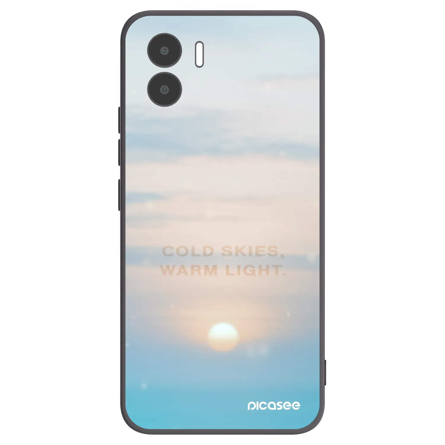 Picasee silikonowe czarne etui na Xiaomi Redmi A1 - COLD SKIES
