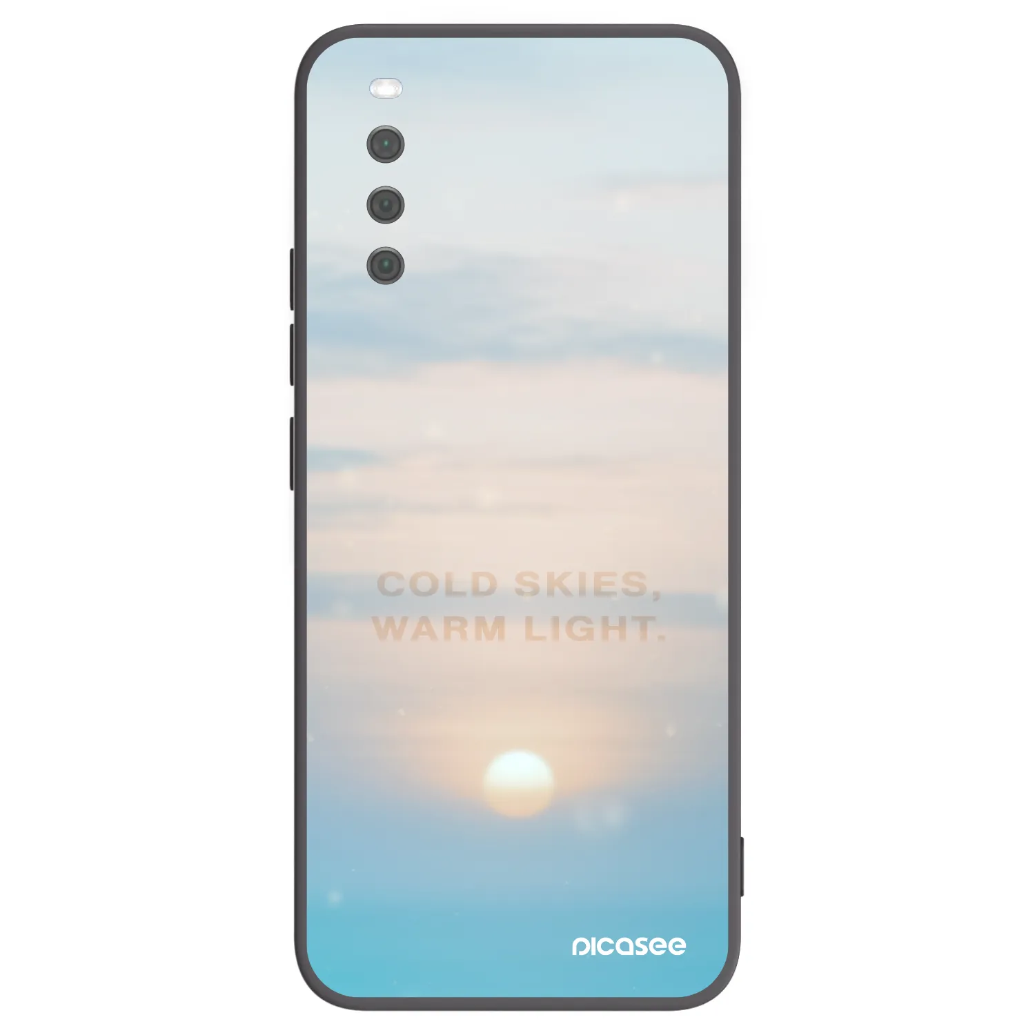 Picasee silikonowe czarne etui na Sony Xperia 10 III - COLD SKIES
