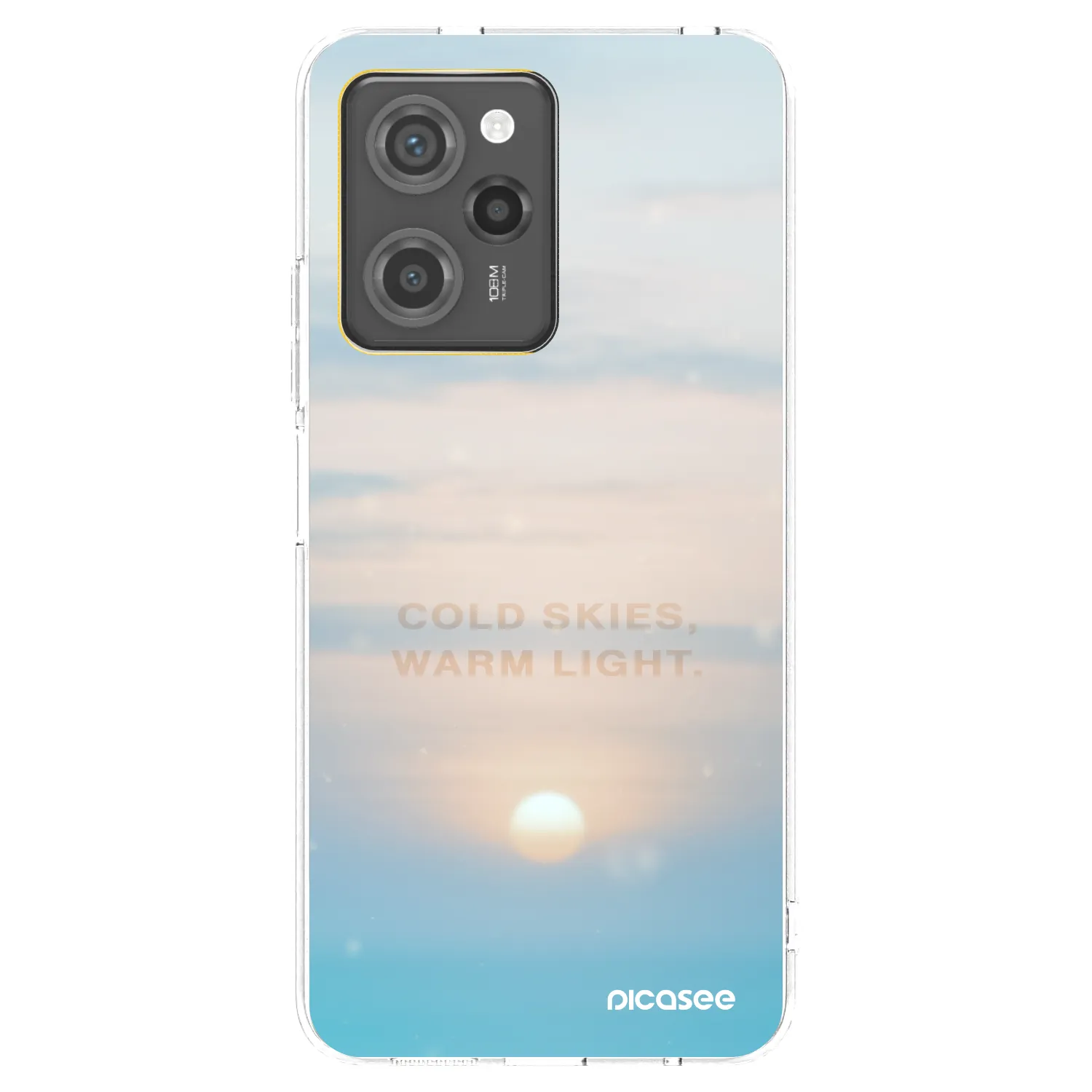 Picasee silikonowe przeźroczyste etui na Xiaomi Poco X5 Pro - COLD SKIES